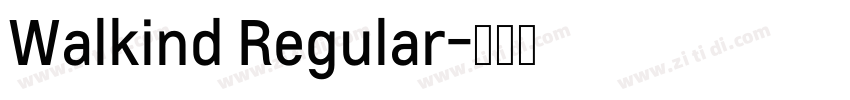 Walkind Regular字体转换